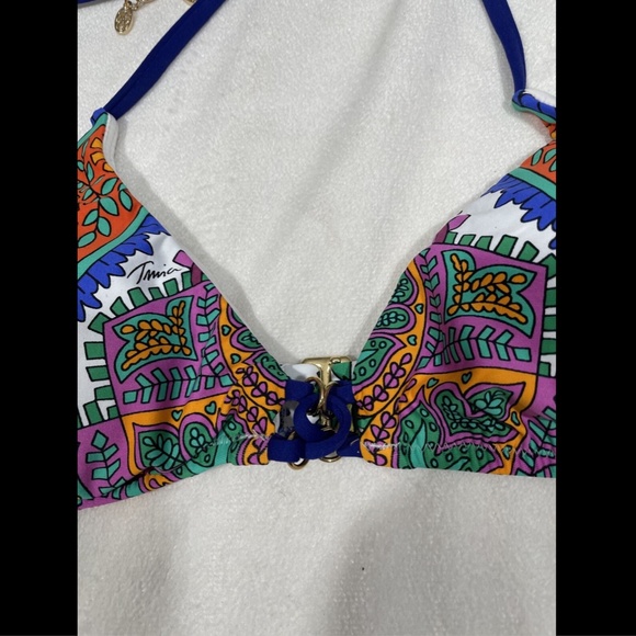 NWT‎ Trina Turk Pacific Paisley BIkini Top size 6 - Picture 6 of 12